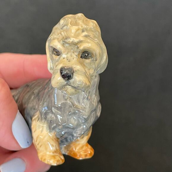 Royal Worcester Dog Figure 2943 Dandie Dinmont? Doris Lindner Glazed Porcelain - Picture 1 of 16